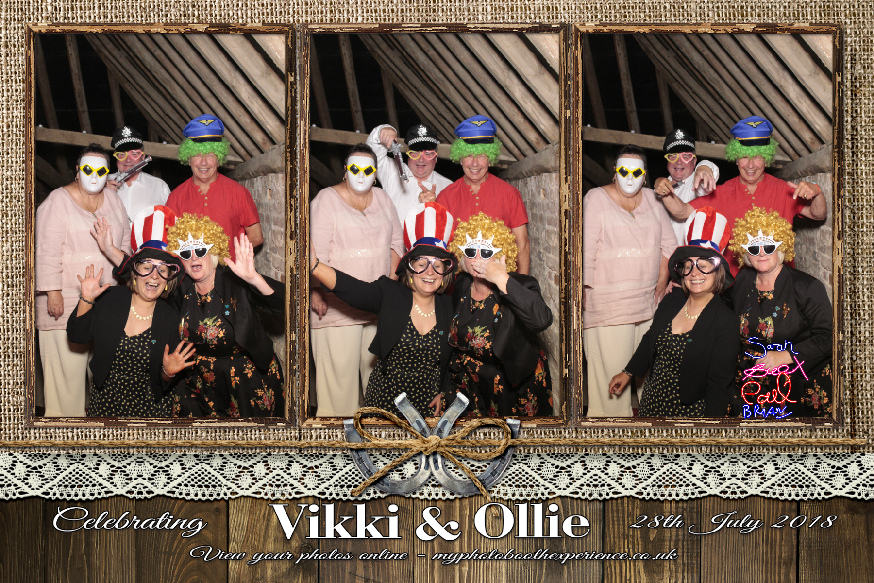 Vikki & Ollie's Wedding | View more photos from the event at gallery.myphotoboothexperience.co.uk/u/MyPhotoBoothExperienceLtd/Vikki-Ollies-Wedding